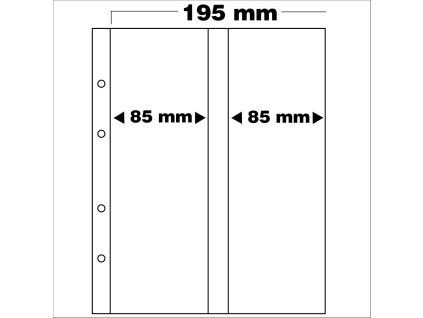 Listy Premium na mince 205×255 mm - 1