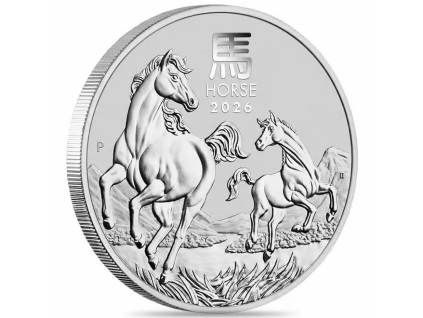 Rok koně 2026 2 oz, stříbrná mince 1