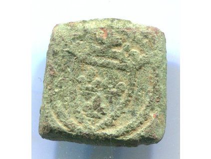 Mincovní závaží. FRANCIE. Karel VI. Šílený (1380-1422) - Karel VII. Vítězný (1422-1461). Pro zlaté écu. 3,4 g.