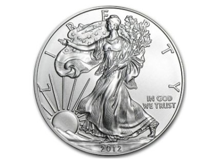 stribrna mince 1 oz american eagle 2012