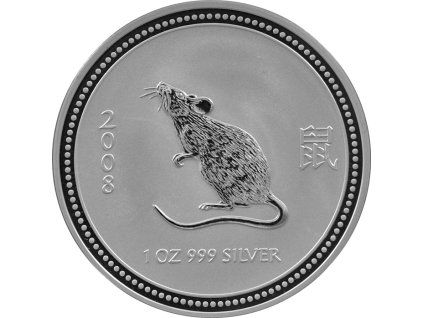 001438 stribrna investicni mince 2007 year of the mouse rok mysi lunarni 1 oz 2008 01 det