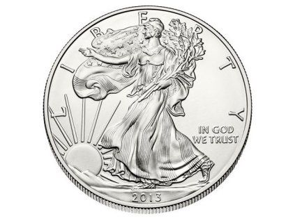 stribrna mince 1 oz american eagle 2013