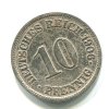 NĚMECKO. 10 Pfennig 1906/J.