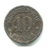 OBER GLOGAU. 10 Pfennig 1918.