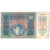 ČESKOSLOVENSKO. 10 korun 1919 / 1915. Kolek stříhaný. Hej. 1.