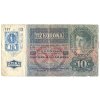 ČESKOSLOVENSKO. 10 korun 1919 / 1915. Kolek stříhaný. Hej. 1.