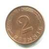 NĚMECKO. 2 Pfennig 1982/F.