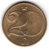 ČESKOSLOVENSKO. 20 haléřů 1990.
