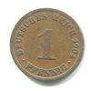 NĚMECKO. 1 Pfennig 1904/A.