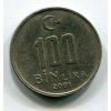 TURECKO. 100.000 lira (100 bin lira) 2001. KM-1106