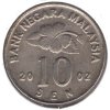 MALAISIE. 10 sen 2002. KM-51