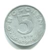 RAKOUSKO. 5 Groschen 1966.
