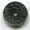 NORSKO. 1 krone 2001. KM-462