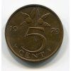 NIZOZEMÍ. 5 cents 1979. KM-181