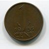 NIZOZEMÍ. 1 cent 1955.