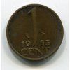 NIZOZEMÍ. 1 cent 1953. KM-180