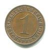 NĚMECKO. 1 Reichspfennig 1931/E.