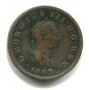 VELKÁ BRITÁNIE. Jiří III. (1760 - 1820). 1/2 penny 1807.