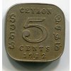 CEYLON. 5 cents 1912.
