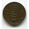 ITÁLIE. 5 centesimi 1931.