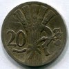 ČESKOSLOVENSKO. 20 haléřů 1928.
