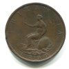 VELKÁ BRITÁNIE. Jiří III. (1760 - 1820). 1/2 penny 1799.