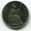 VELKÁ BRITÁNIE. 1 penny 1939. KM-845. Postříbřeno.