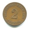 NĚMECKO. 2 Pfennig 1876/C.