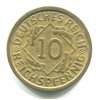 NĚMECKO. 10 Reichspfennig 1935/G.
