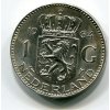 NIZOZEMÍ. 1 gulden 1964. Ag.