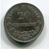 ITÁLIE. 20 centesimi 1863/M.