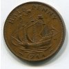 VELKÁ BRITÁNIE. 1/2 penny 1944. KM-844
