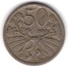 ČESKOSLOVENSKO. 50 haléřů 1921.