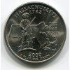 USA. 1/4 dollar 2000/D. Massachusetts.
