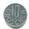 RAKOUSKO. 10 Groschen 1981.