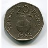 GUERNSEY. 20 pence 1982.
