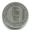 NĚMECKO. 5 Mark 1966/D. Gottfried Wilhelm Leibnitz. Ag.