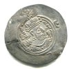 PERSIE. Chusro II. (590-628). Drachma. Mincovna AW = Hormozd-Ardashir, provincie Khuzestan. Rok 35. Ag.