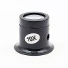 Black Magnifying Lens Loupe ABS 10x Repair Tools Watch Microscope Jewelry Testing Instrument Tube Magnifier Glass