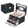 XINSOM Jewelry Box High Capacity PU Leather Necklace Earrings Rings Bracelets Jewelry Box Portable Travel Case.jpg 640x640