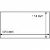 Ochranné fólie na známky/pohlednice do rozměru 220×114 mm, průhledné - 50 kusů v balení