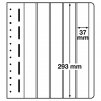 Listy LEUCHTTURM LB, šestiřádkové, 190×37 mm - 10 kusů v balení