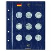 Listy VISTA, na 9 německých pamětních 10/20/25€ mincí - 2 kusy v balení 