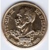 24 - ITÁLIE. Viktor Emanuel III. 100 lire 1925. Kopie, eloxovaný hliník.