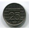 NIZOZEMÍ. 25 cents 1991.
