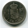 DÁNSKO. 1 krone 1980.