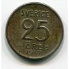 ŠVÉDSKO. 25 öre 1952. Ag.