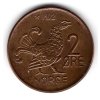 NORSKO. 2 öre 1972.