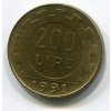 ITÁLIE. 200 lire 1991.