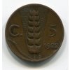 ITÁLIE. 5 centesimi 1922.